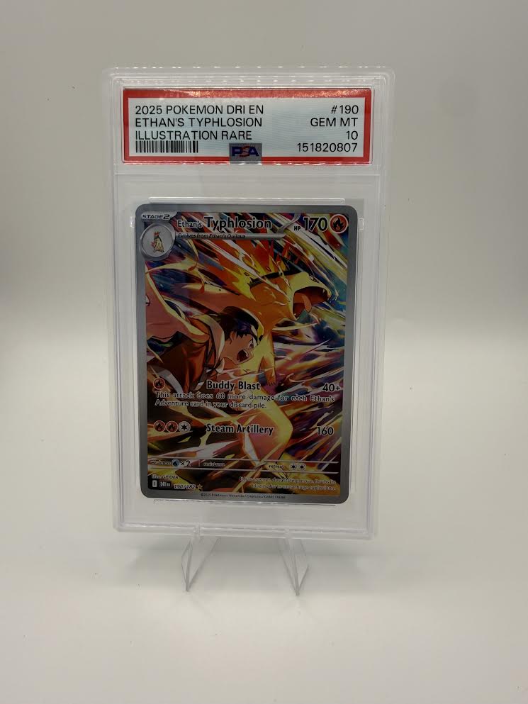 Ethan's Typhlosion #190 Illustration Rare – Destined Rivals – PSA 10