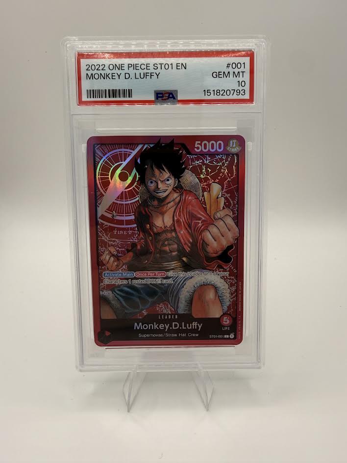 Monkey D. Luffy ST01-001 Pre-Errata β Straw Hat Crew Starter Deck β PSA 10