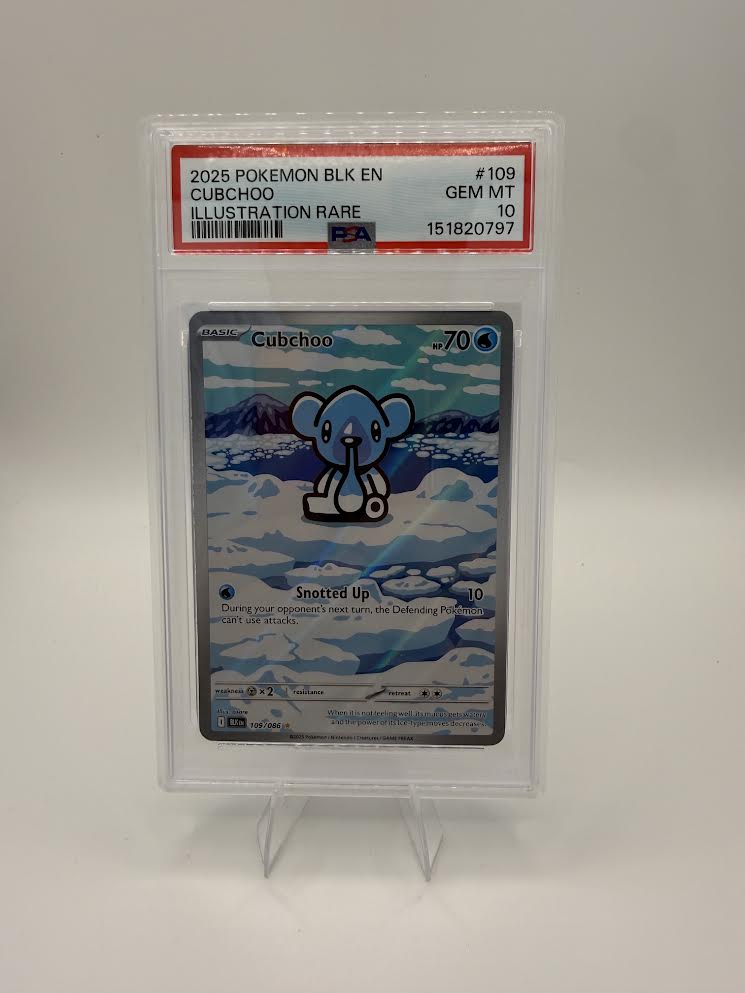 Cubchoo #109 Illustration Rare – Black Bolt – PSA 10