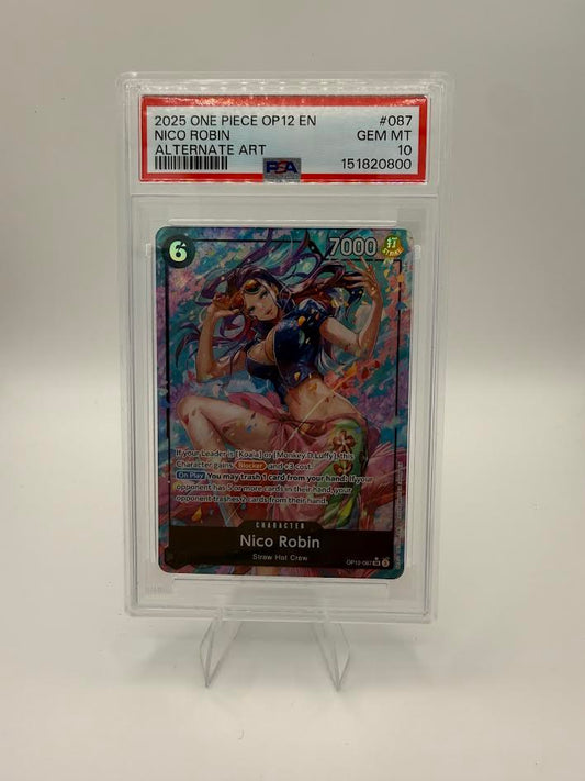 Nico Robin OP12-087 Alternate Art – Legacy of the Master – PSA 10