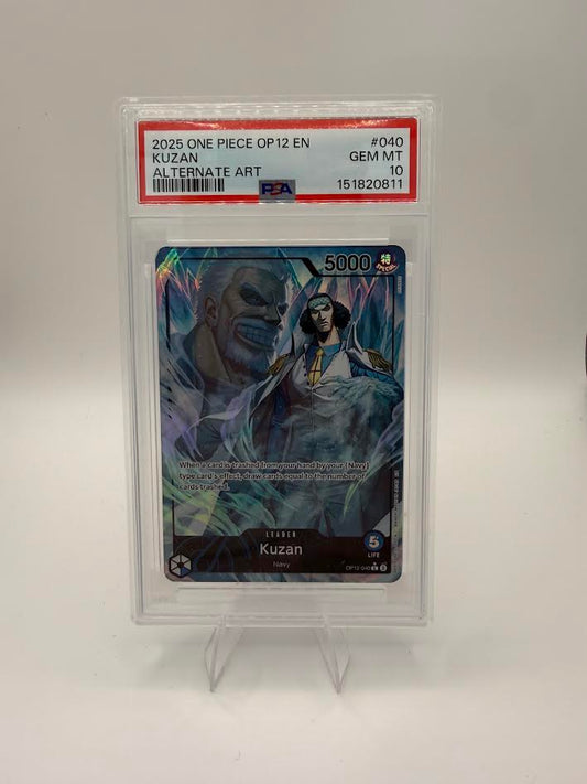 Kuzan OP12-040 Alternate Art Leader – Legacy of the Master – PSA 10
