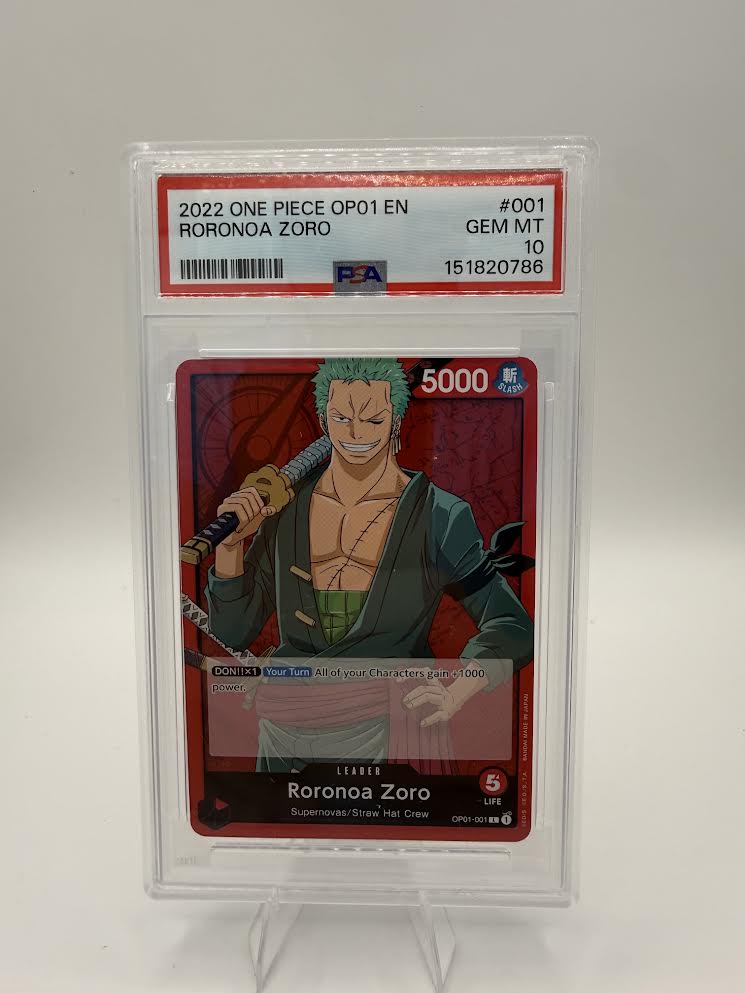 Roronoa Zoro OP01-001 – Romance Dawn – PSA 10