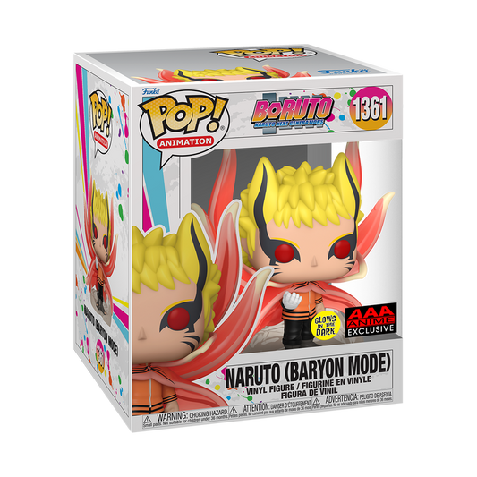 Funko Pop! Naruto: Naruto (Baryon Mode) (GITD) AAA Exclusive #1361