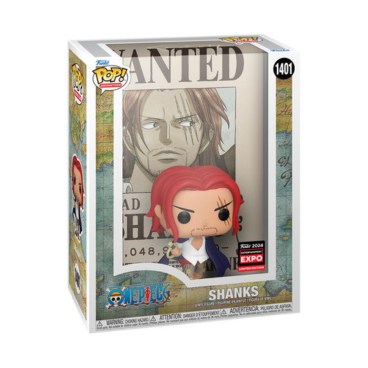 Funko Pop! One Piece: Shanks (C2E2 Shared Sticker) #1401