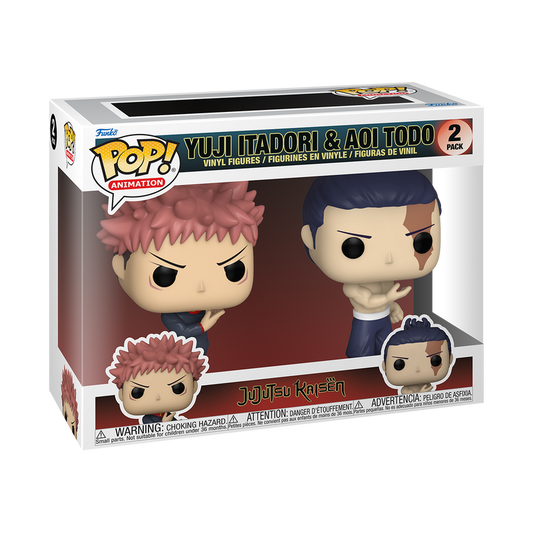 Funko Pop! Jujutsu Kaisen: Yuji Itadori & Aoi Todo 2-Pack