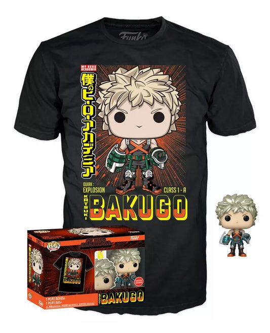 Funko Pop! Tees My Hero Academia: Katsuki Bakugo w/ Shirt Medium (Gamestop Exclusive)